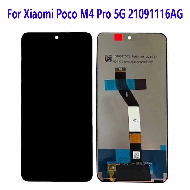 LCD Display Touch Screen Digitizer Assembly For Xiaomi Poco M4 Pro 5G 21091116AG MZB0BGVIN