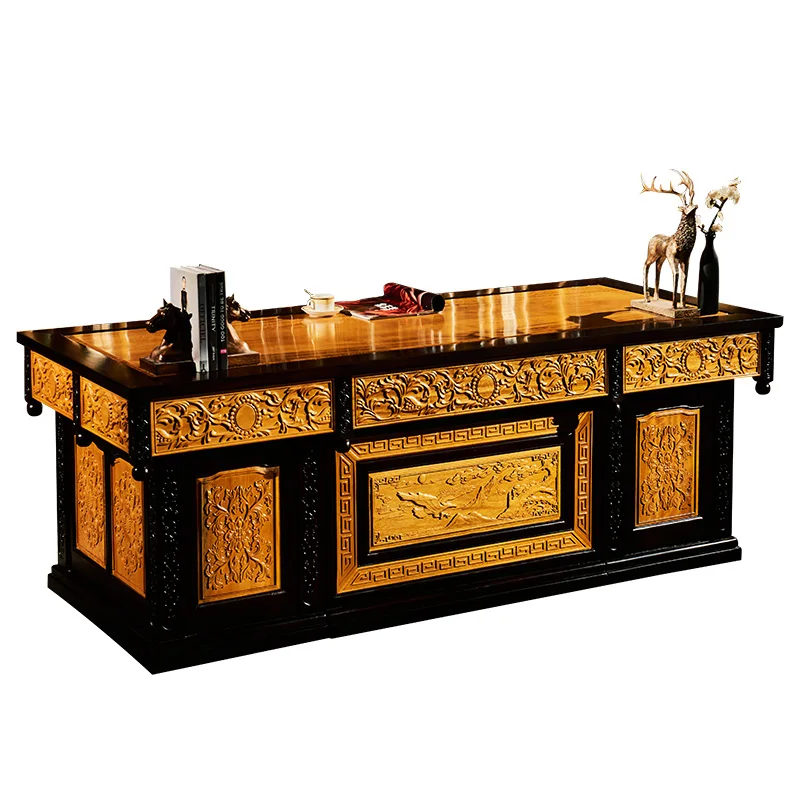 new Chinese pear, boss table and chair combination, writing desk