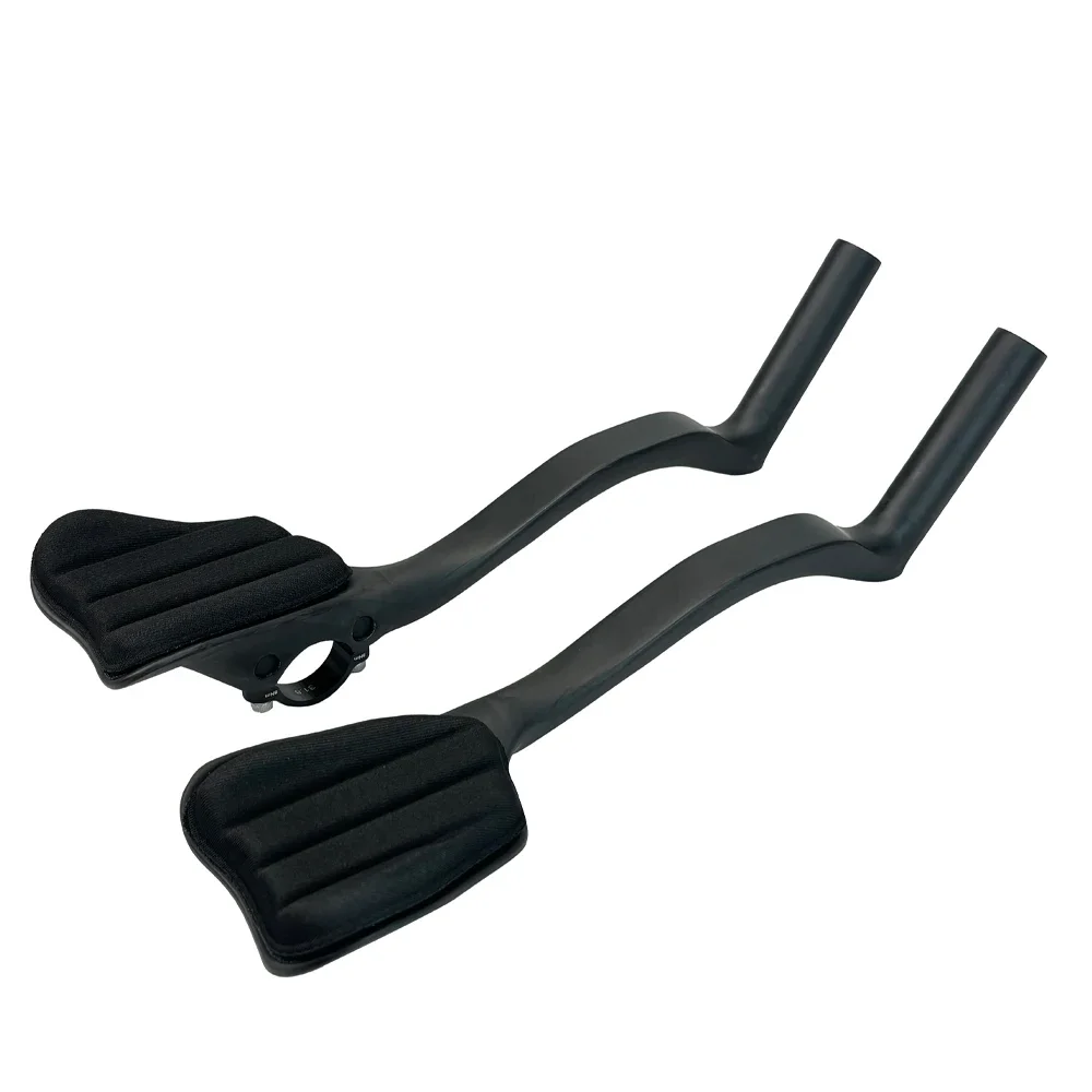 Carbon Fiber Handle with Sponge Elbow Pad, Road Bike Rest, Relax TT Handlebar, MTB Road Bicycle Race, Bike Accessories