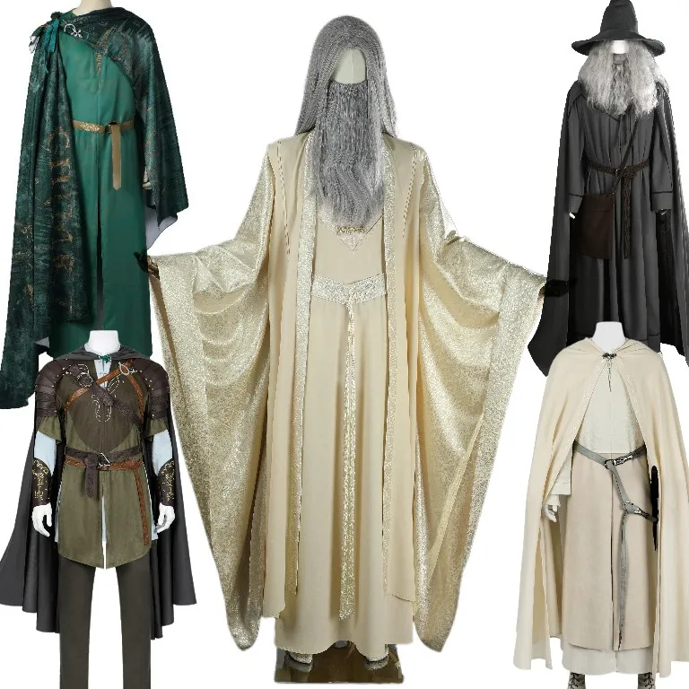 

Gandalf Cosplay Costume Saruman White Man Legolas Halloween Carnival Party Outfits