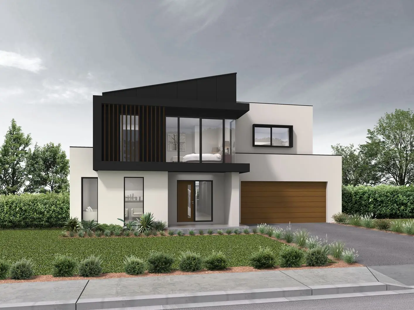 Custom Modern Farmhouse Prefab Villa Light Gauge Steel Frame House with Bedroom and Kitchen for Australia
