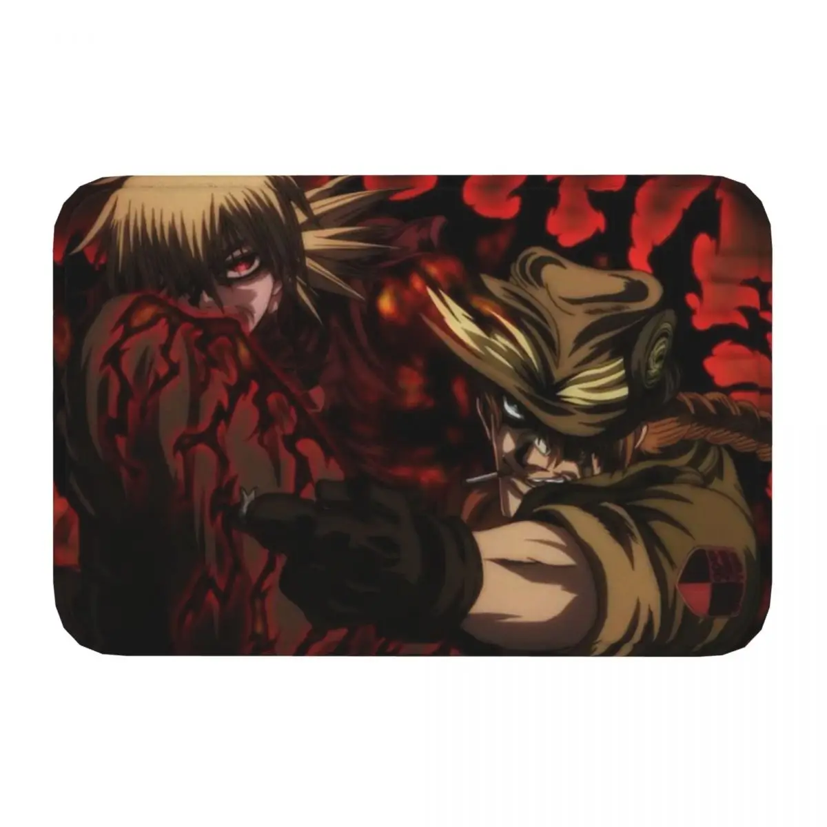 Japanese anime Hellsing Ultimate Anti-Slip Doormat Bath Mat Pip Bernadotte Floor Carpet Welcome Rug Bedroom Decor