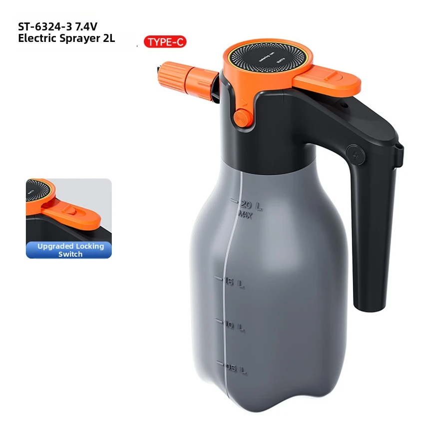 Electric Car Wash Foam Sprayer, Household Car Wash Liquid Foaming Tool, High-pressure Pot Tool Set With Pressure Boost