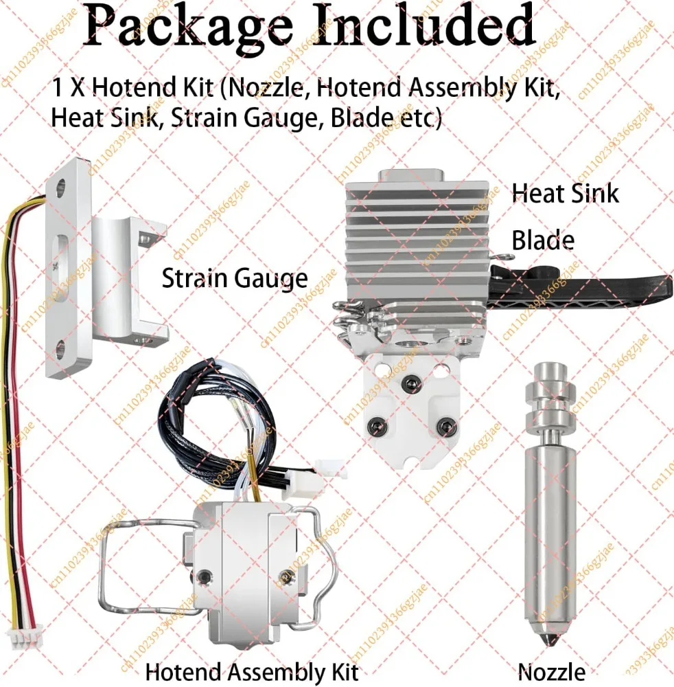 0.4mm Pre-Installed Hotend Kit for Anycubic Kobra X, Replacement 3D Printer Part