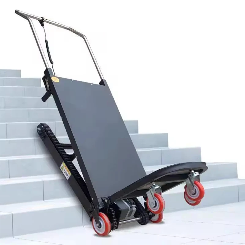With Belt 400kg Steel Platform Stair Climber Crawler Stair Climbing Machine Electric Foldable Dolly Cart Trolley