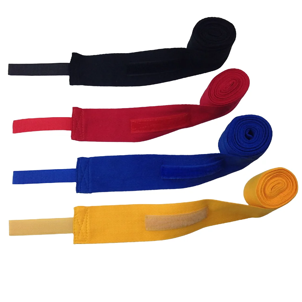 1 paire de bracelets de boxe 2.5M/5M, bande enveloppante de sport à main, pour les amateurs de boxe Sanda Muay Thai, de combat MMA et de karaté