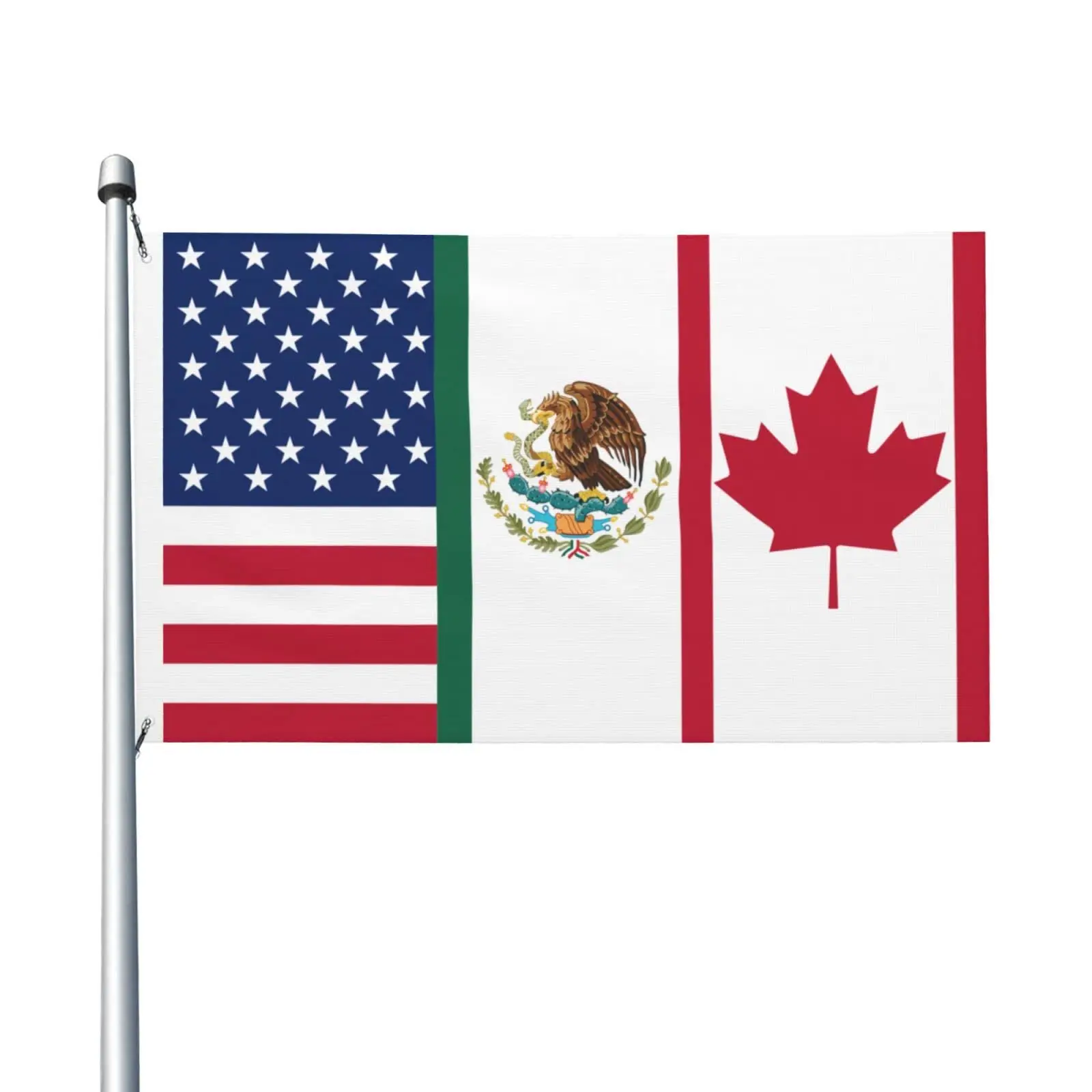 Flagnshow 100% Polyester North American USA Canada Mexico Flags