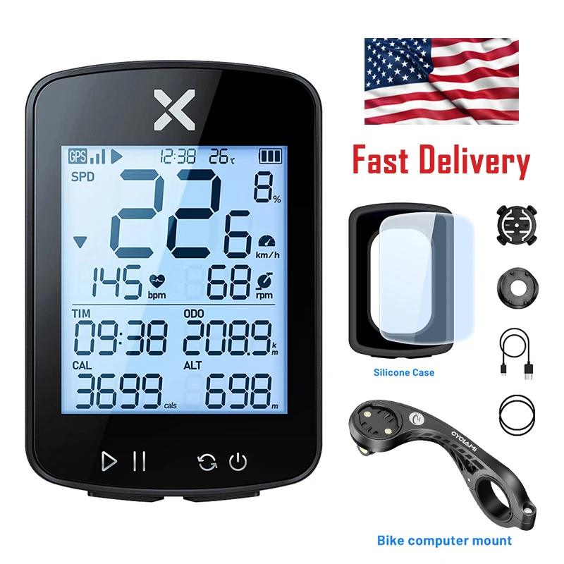 XOSS G2 plus G2+ Bike Computer GPS Generation 2 Cycling Wireless Speedometer Tracker Odometer Road MTB Bike ANT+ IPX7 Waterproof