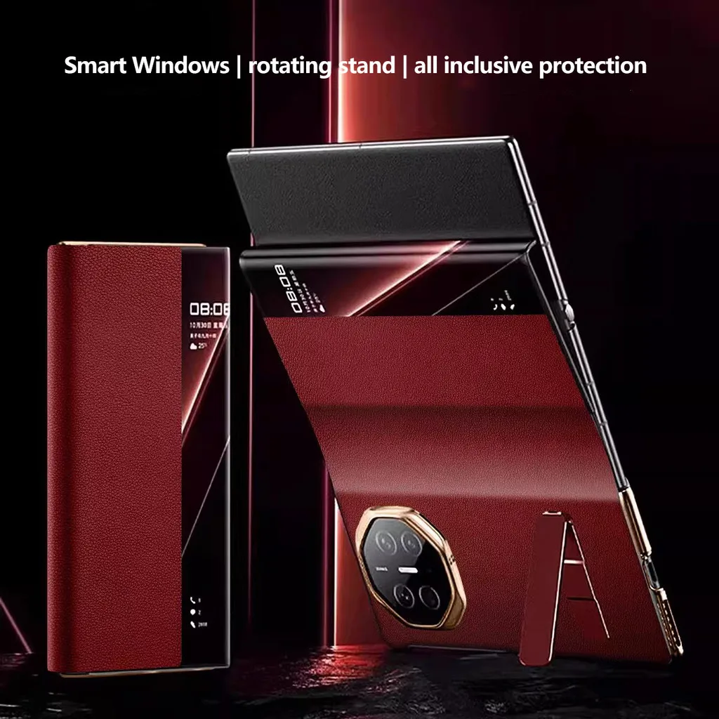 Funda con soporte de Metal para cámara Huawei Mate XT Ultimate, cubierta de protección completa