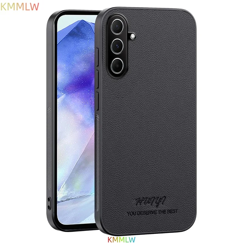 Luxury Business Leather Soft Frame Magnetic Cover For Samsung A56 A55 A36 A35 A26 A25 A17 A16 A15 A07 A06 M07 Phone Cases Capa view 6