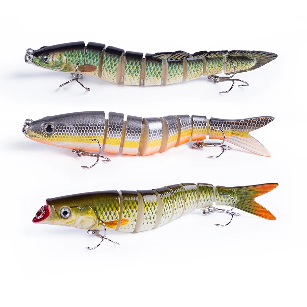 Hanlin Multi Jointed 135mm/22g Eel Lure Loach Fishing Lure Crankbait Wobblers Artificial Bait Hard Sinking Swimbait Bass Tackle