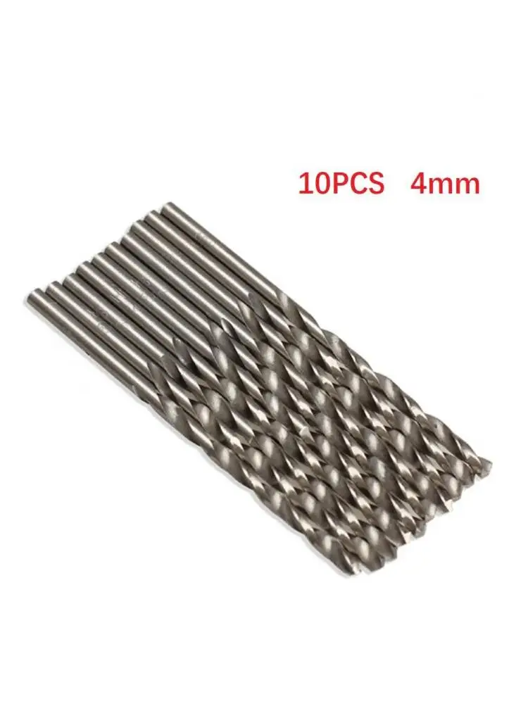 10 sztuk wiertła kręte HSS metalowa głowica wiertnicza 4mm 75mm do stolarki narzędzia do obróbki drewna akcesoria do wiertarek elektrycznych — zdjęcie 2