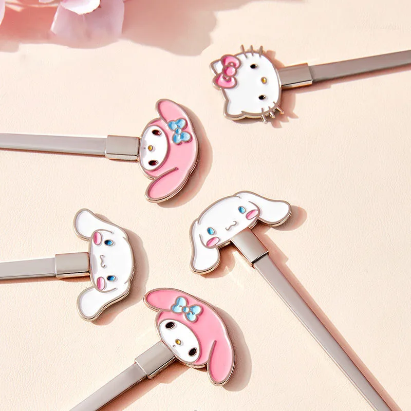 New Kawaii Sanrio Hello Kitty Spoon My Melody Cinnamoroll Children Household Cartoon Cute Fruit Dessert Tableware Stirring Spoon