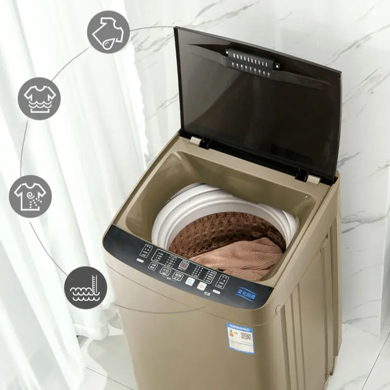 8.5kg Automatic Foldable Washing Machine English Panel 2022 Home Fully Autom Pulsator Washing Machine