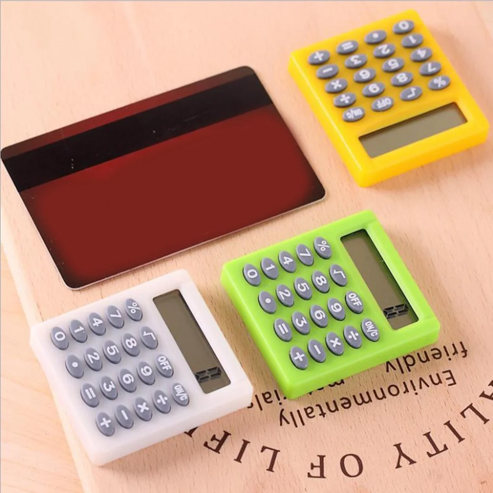 

3Pcs Mini Portable Electronic Calculator for Students Exam Test School Home Office Use Random Color Calculator