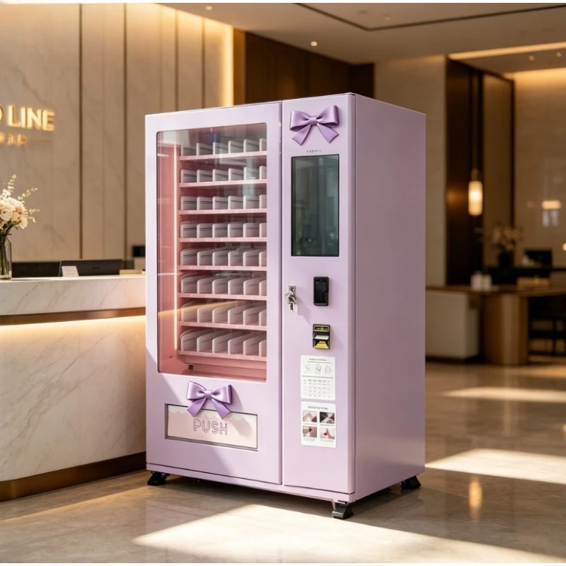 Customized Durable Powder‑Coated Steel Beauty Vending Machine Self‑service Dispenser for Outdoor Retail Cosmetic Samples