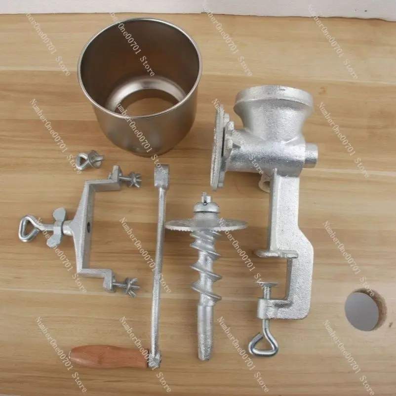 

Manual Grinder Cast Iron Tin-Plated Household Hand-Cranked Powder Grinder Corn Grain Crusher