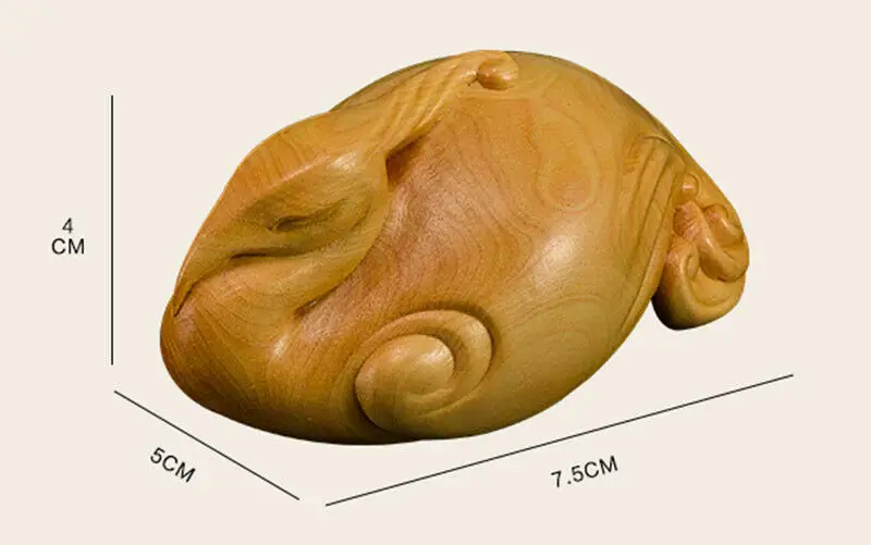 D183ca - 7*5*4 Boxwood Carving Netsuke Home Decor : Pretty Rosefinch Bird