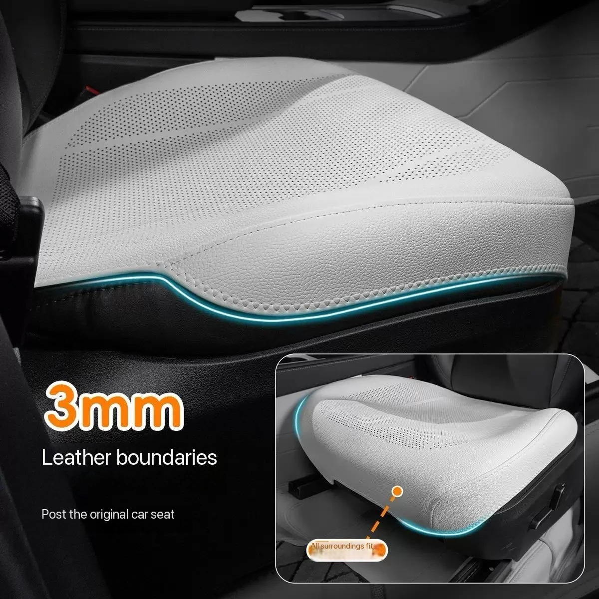 Leather Car Seat Cover Universal Front Seat Protection Cushion For KIA RIO Sorento K3 K4 K5 K7 K9 Opirus Sportage R Ceed Stinger