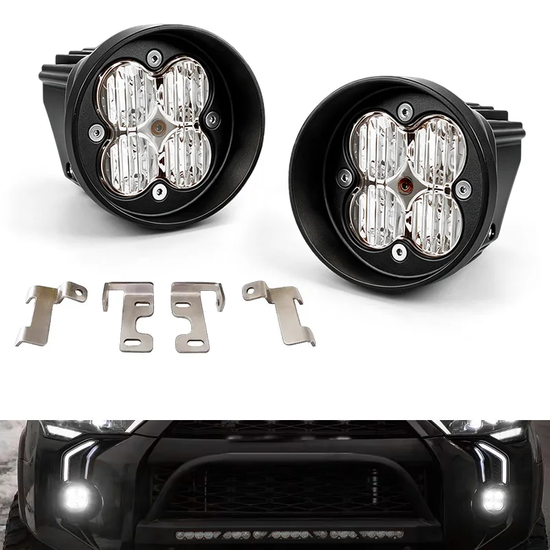 2pcs Car LED Fog Light Front Bumper Lamp Daytime Running Lights DRL For Toyota Tacoma 05-22/For Tundra 2022/For 4runner 14-22