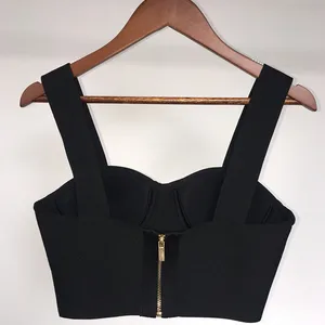 Phụ nữ mùa hè soild sexy quây lưng không có màu cam đen trắng camis băng TOPS 2023 Nhà thiết kế thời trang nổi tiếng High Street Top 12 Quần áo bán hàng chính Orange - №11