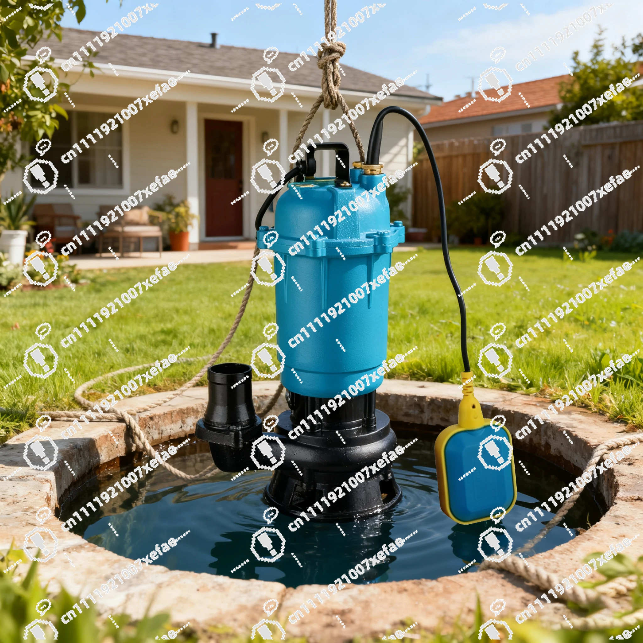 High-quality centrifugal sewage sludge high-pressure submersible sewage pump, suitable for sewage