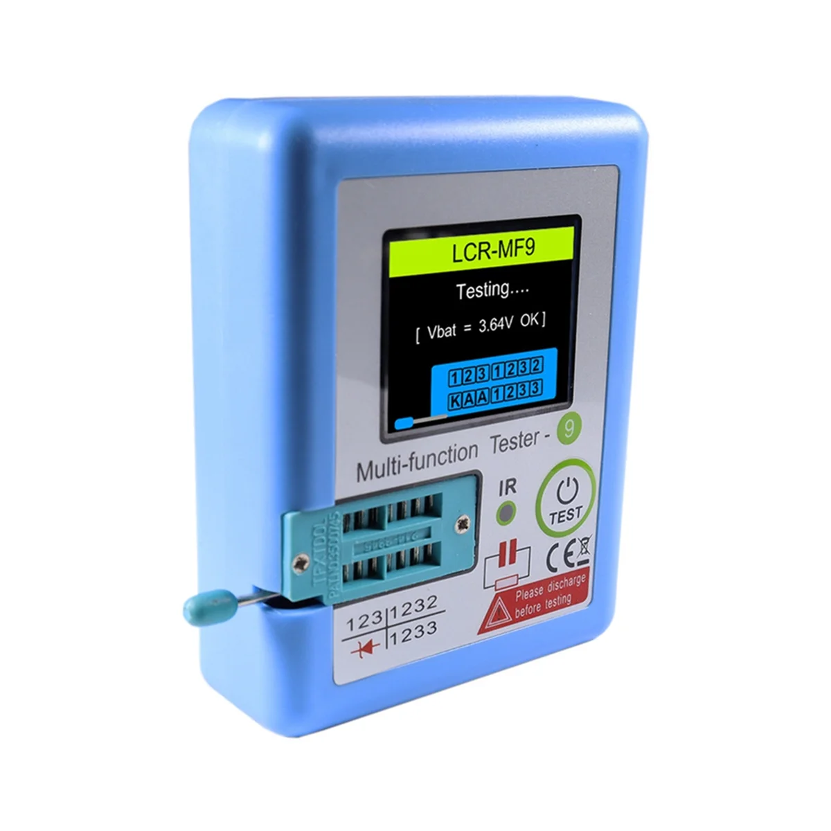 SMIEA LCR-MF9 TFT LCD Display Multi-Meter Transistor Tester Diode Triode Capacitor Resistor Test Meter MOSFET NPN PNP Triac