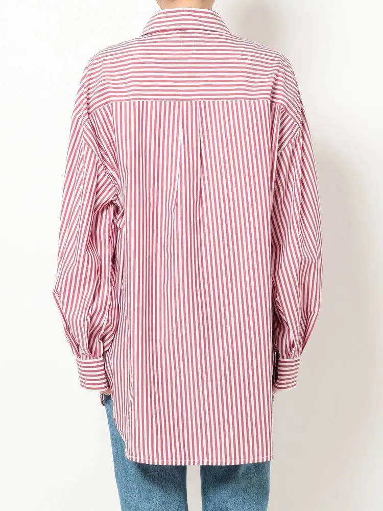 

Loose Long Sve Turn-down Collar Women's irt Spring Summer New Sle Casual Faion Ladies' Premium Quali Top