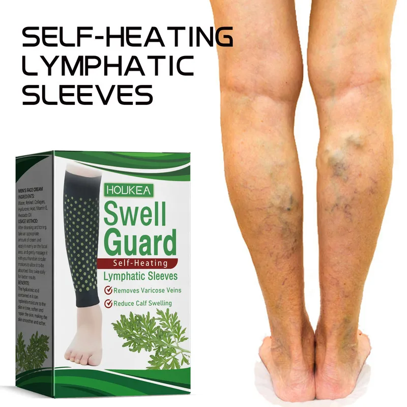 

Warm Heating Leg Sleeves Relieve Lymphatic Swelling Vein Care Smooth Blood Vessel Protrusion Daily Leg Comfort