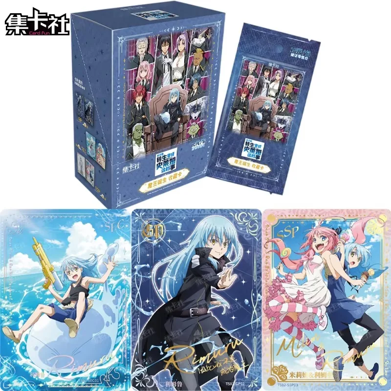 Card.Fun Genuine That Time I Got Reincarnated As A Slime Birth of Demon King Trading Cards Anime Collectible Cards Kids Gifts