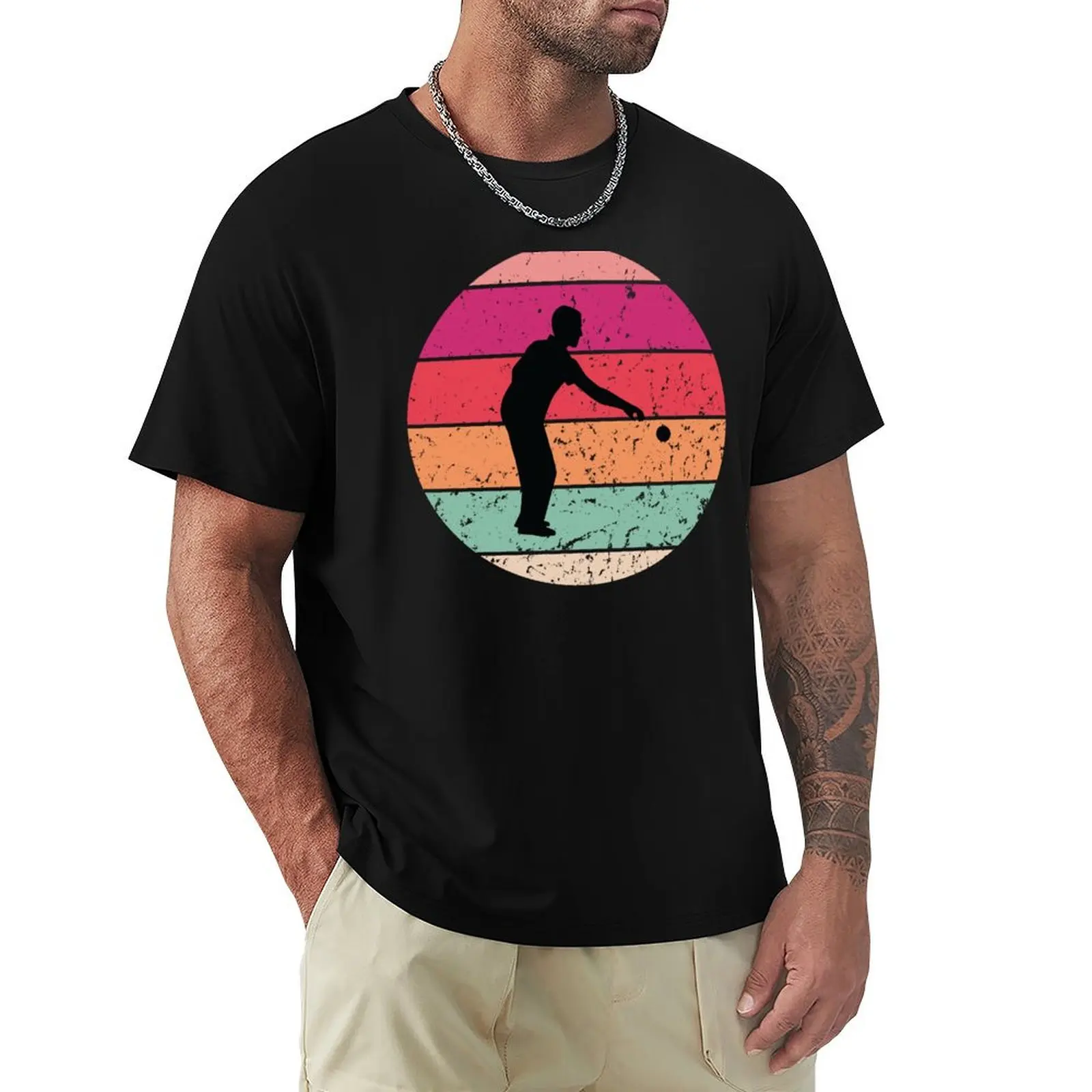 

Retro Vintage Petanque, Funny Petanque, Petanque Boule Bocce Player Funny Saying T-Shirt Soft Anti-Shrink Cotton Tee