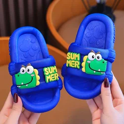 Dinosaur Children Slippers Summer Indoor Bathing Anti Slipper Kids Non-slip Boys Girl Slides Soft Sole Flip Flops Home Kids Shoe