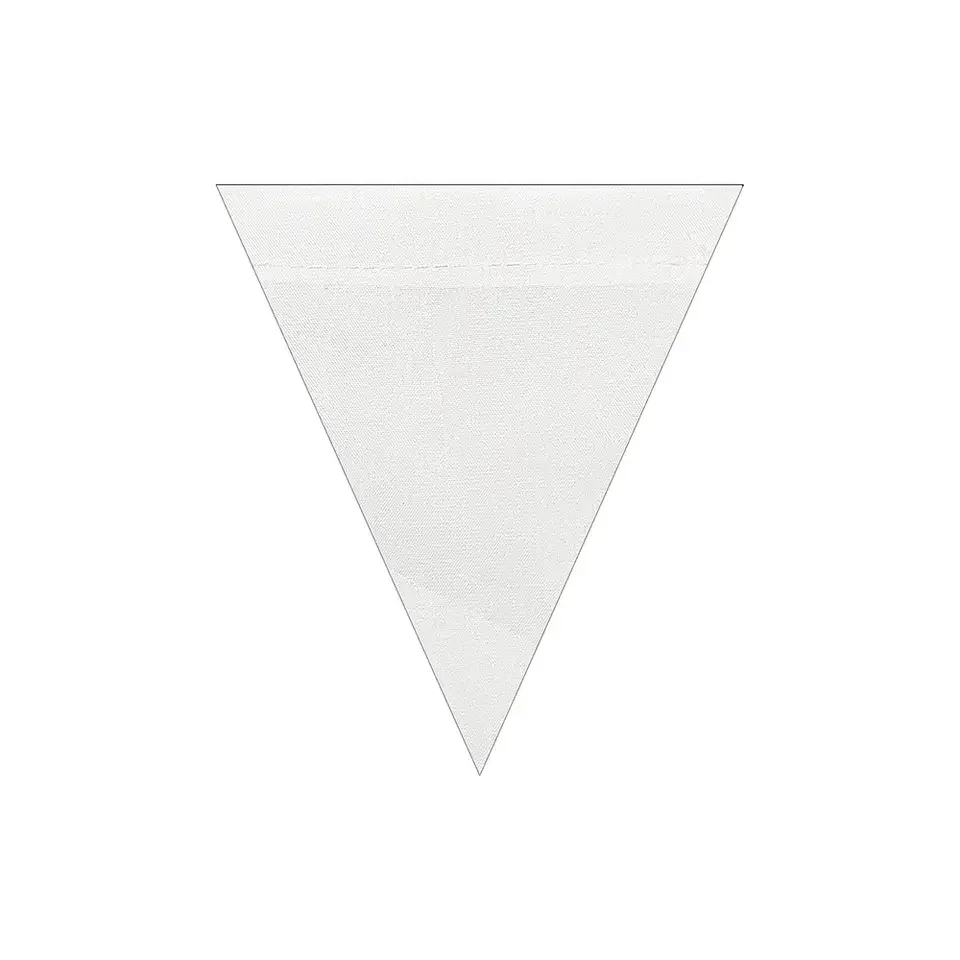 Sublimation Blank White Banner Pennant Flag Polyester Hanging Wall Wedding Home Kids Room Christmas Party Decorative for DIY