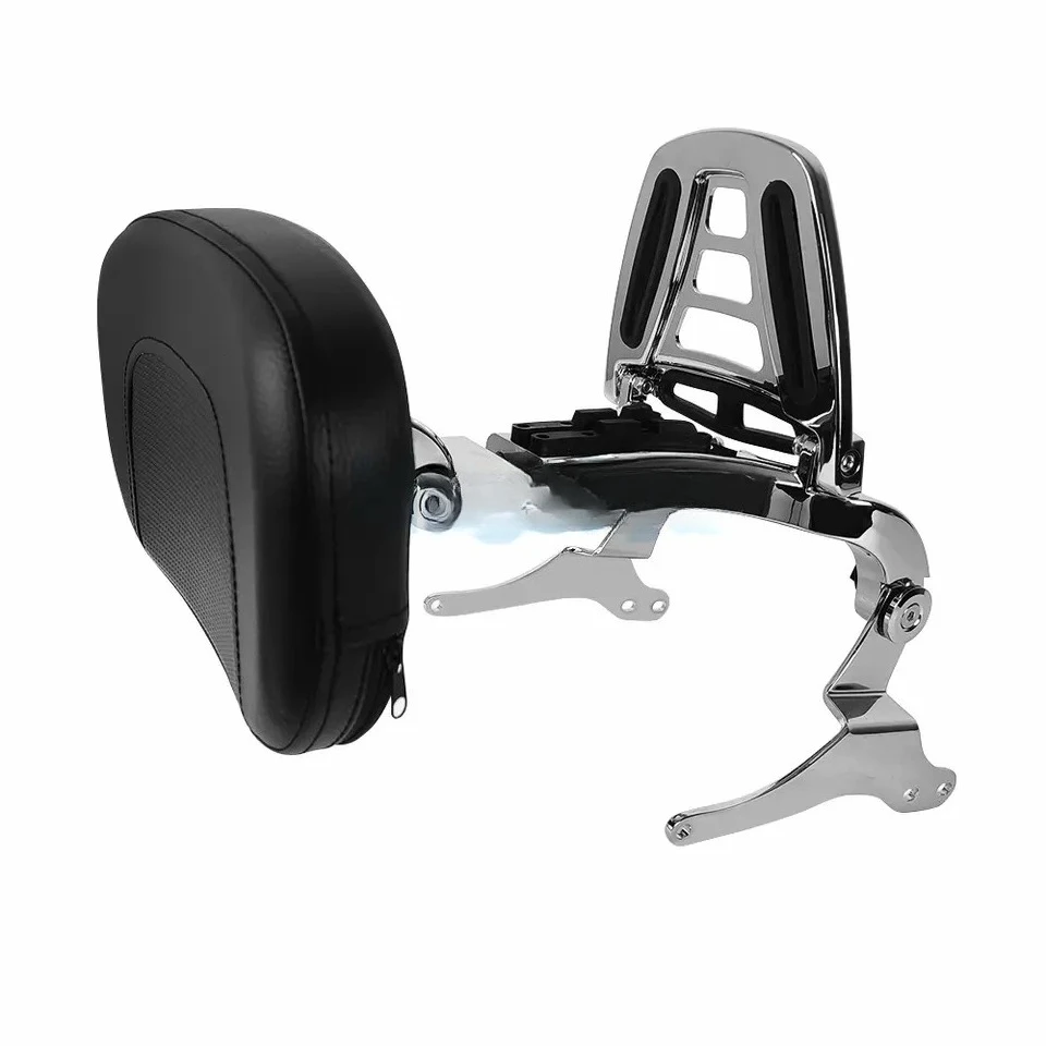 Passenger Folding Backrest Sissy Bar Sissybar Back rest for Harley 1997-2008 Road King Street Glide Electra Ultra Touring CVO