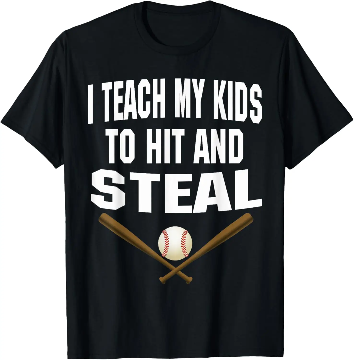 Saya Mengajar Anak Saya Untuk Memukul dan Mencuri - Kemeja Baseball Ayah Ibu