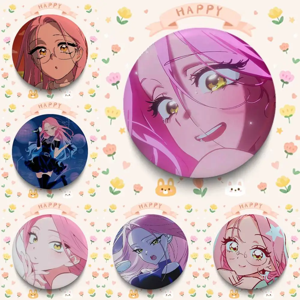 1pc Anime Alien Stage Mizi Badges 25 32 44 58 75 Mm Round Cosplay Pin Bag Decor Fans Collect Friends Gifts Brooch Souvenir