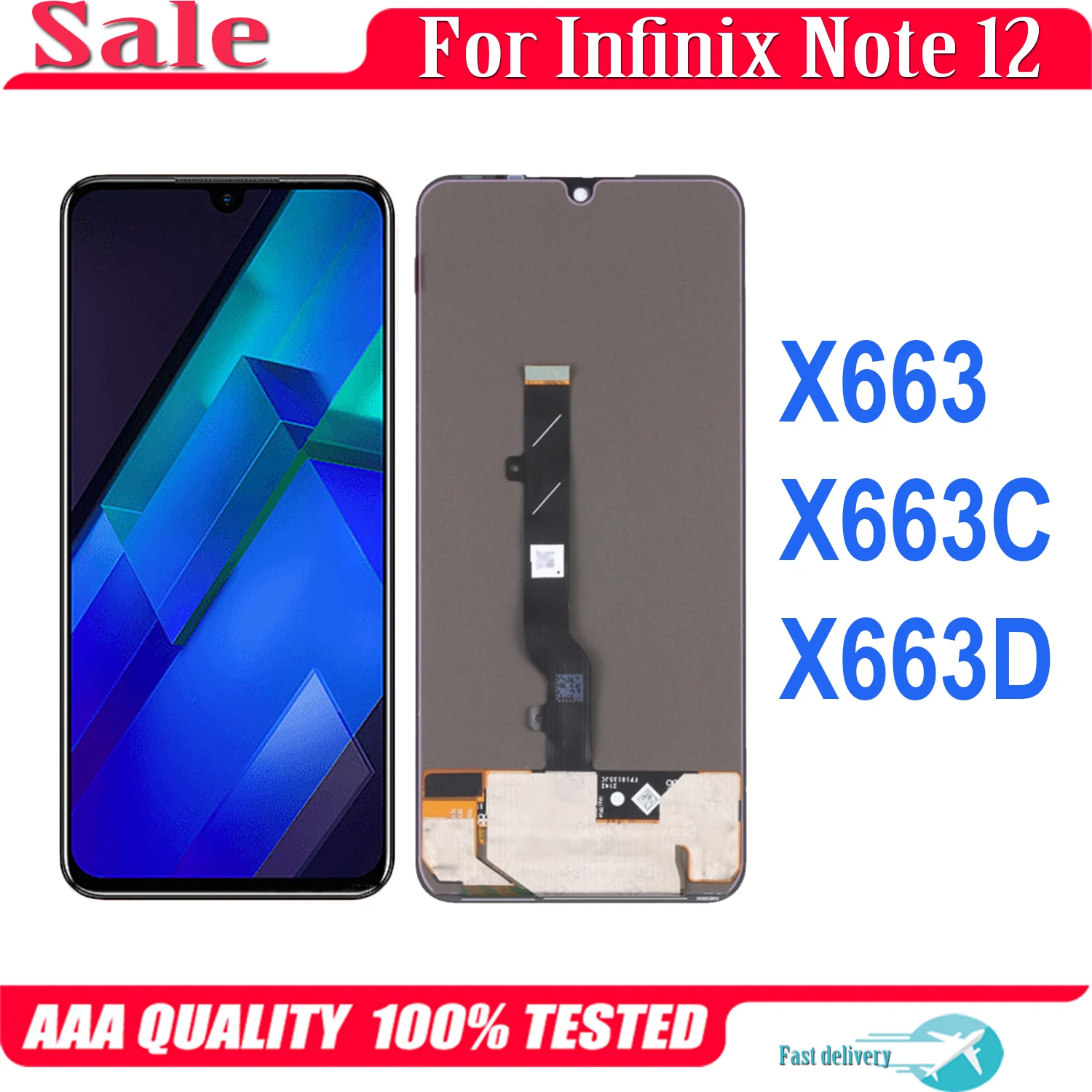 AMOLED For Infinix Note 12 5G 2023 X676C X663 X671 LCD Note12 Pro 5G X676B Display Touch Screen Digitizer Assembly