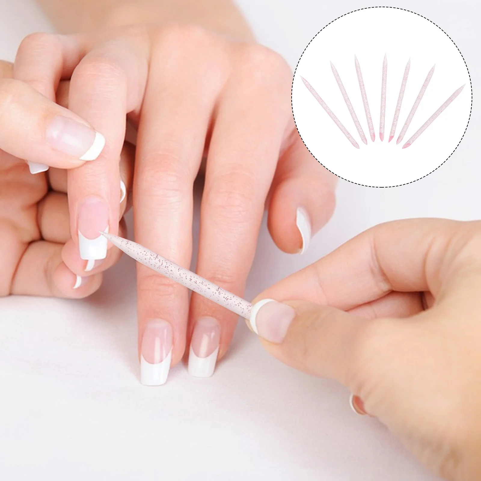 

400 шт., одноразовые двусторонние палочки для дизайна ногтей, профессиональный инструмент для удаления кутикулы, набор для маникюра и педикюра