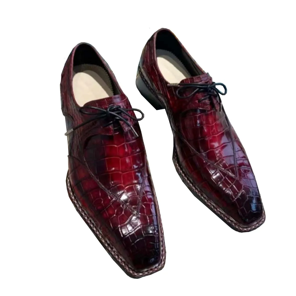 

sanyeshechiping new men dress shoes male crocodile shoes business shoes office