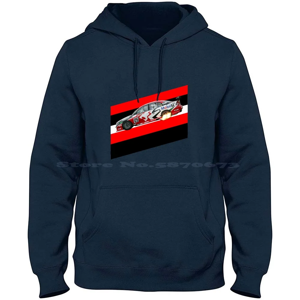 Peter Brock 100% Cotton Hoodie Peter Brock V8 Supercars Holden Commodore Mobil Bathurst 1000 Hrt