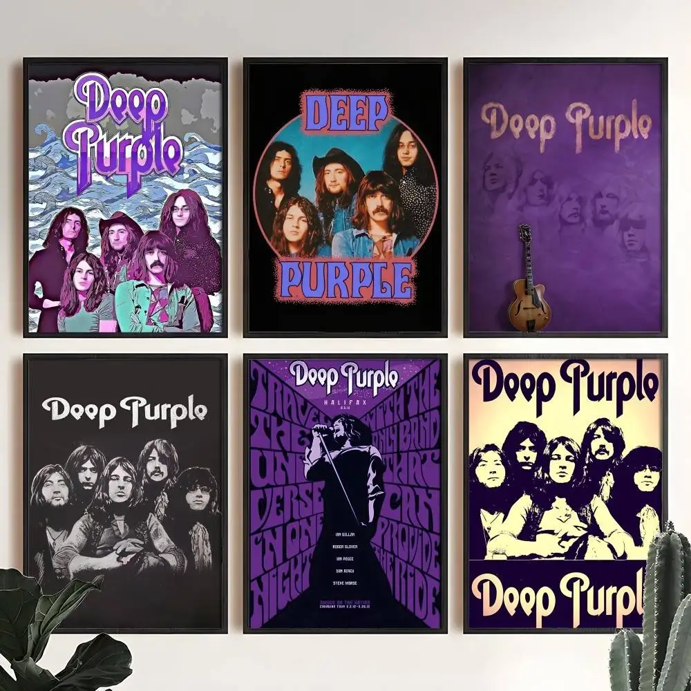 

Rock Band D-Deep P-PurplesS Poster Wall Art Print Art Suitable For Living Room Bedroom Bar Parlor Home Decoration Gift