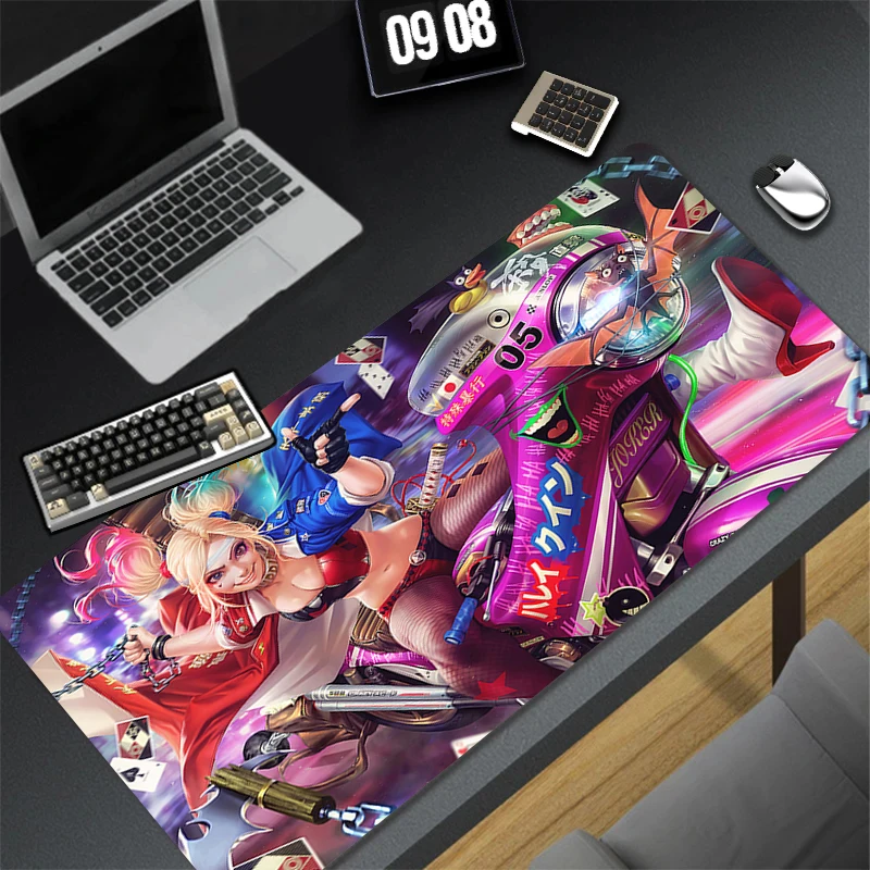 Suicide Squad Harley Quinn Mouse Pad Laptop Gaming Cabinet Mousepad Anime Sexy Girl Desk Mat PC Accessories Keyboard Rug Carpet