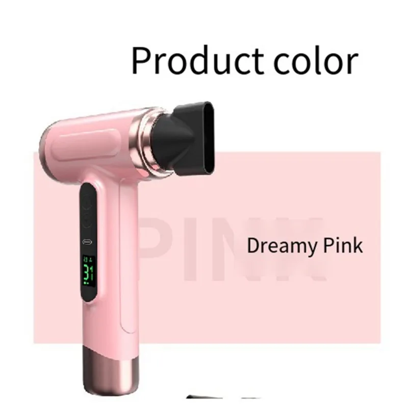 [NEW!A38F】 Portable 11.1V USB Rechargeable Wireless Hair Dryer, Cold/Hot Air& Low Noise For Dorm Use