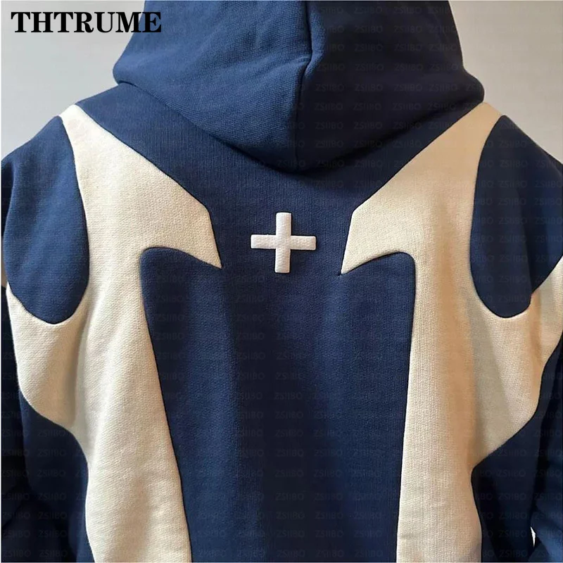 Vintage Retro Chic Hoodies Fashion Women Autumn Long Sleeve Letter Print Y2K Harajuku Hooded Tops Casual Streetwear Sweatshirts