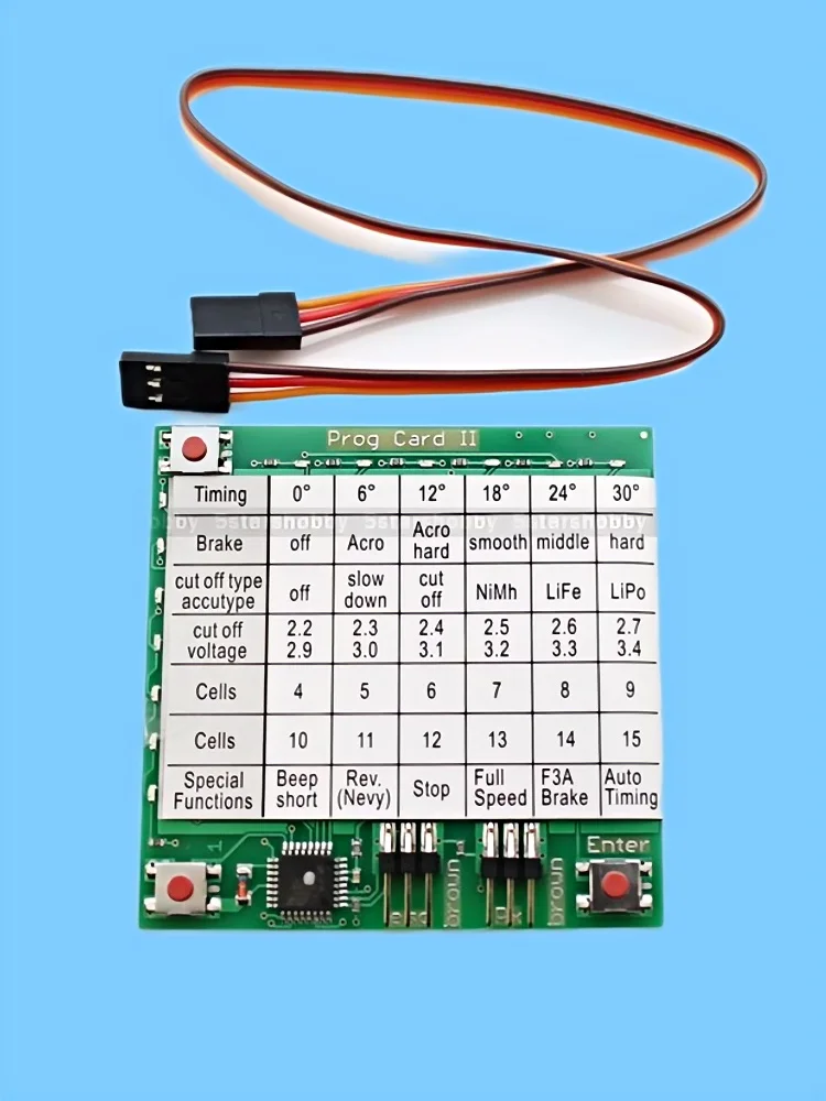 GARTT YPG Hobbyking YEP Power Inbedrijfstelling Programma Kaart Setup Card Helikopter Power Inbedrijfstelling Programmering Kaart voor Robot