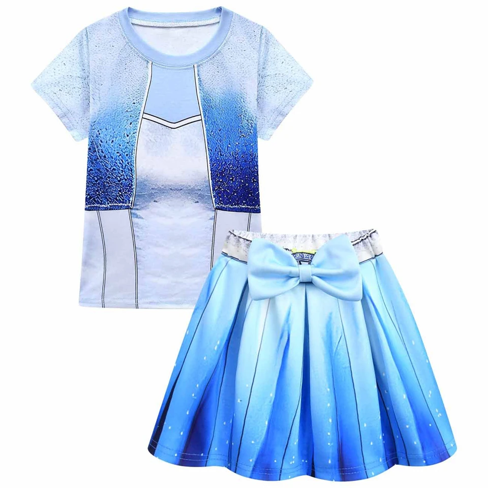 Descendants Princess Chloe Girls Outfits Halloween Cosplay Masquerade Christmas Children's Costume Carnival Party Kids Clothes