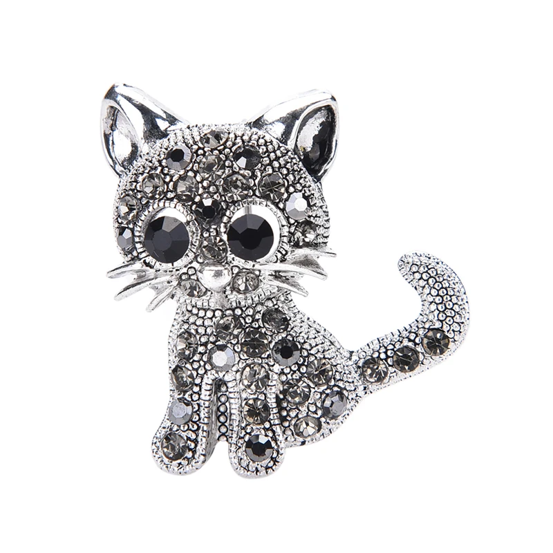 Cute Animals Cat Brooch Pins Cat Brooch For Women Rinestone Brooch Beautiful Brooch For Best Special Gift