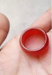 Natural A red jade rings jewelry agate chalcedony pull finger rings for women men  rings for women  luxury jewelry 925 ring