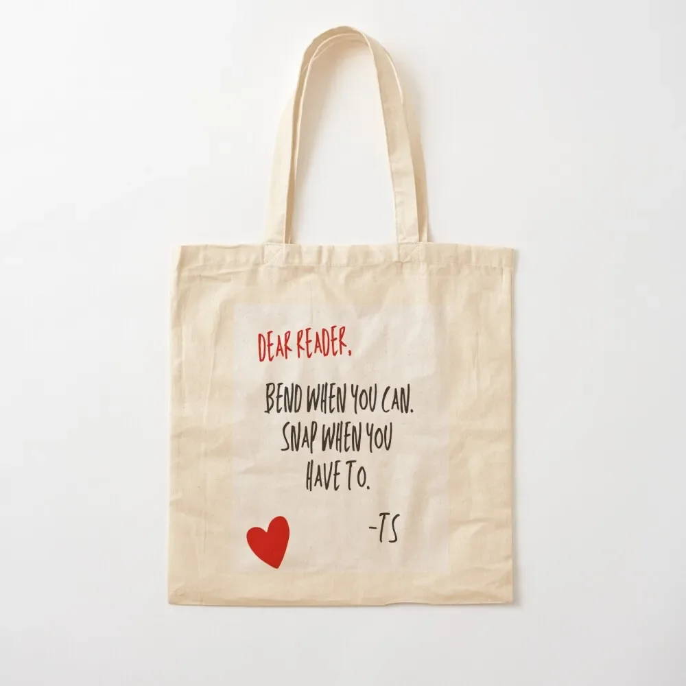 

Dear Reader Tote Bag supermarket folding bag shopping cart bags Custom bag Cloth bags