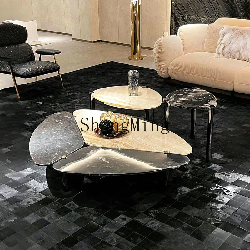 

SM coffee table living room high-end atmospheric splicing coffee table light luxury high-end creative tea table
